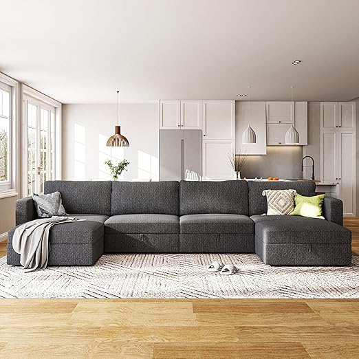 Reversible Modular Sectional Couch U Shaped Modular Sofa