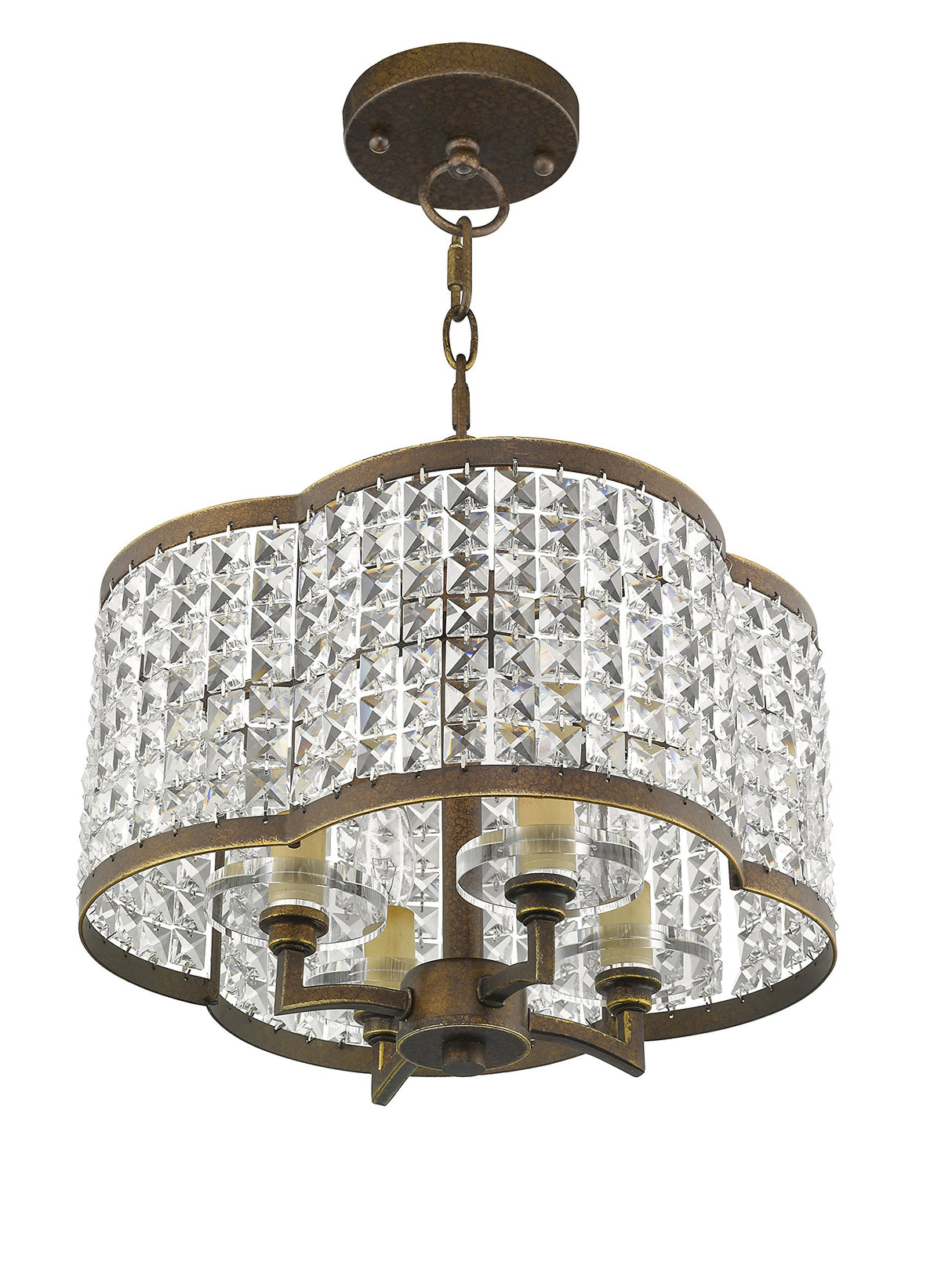 Lighting 50574-64 Gramercy 4-Light Convertible Mini Chandelier/Ceiling Mount