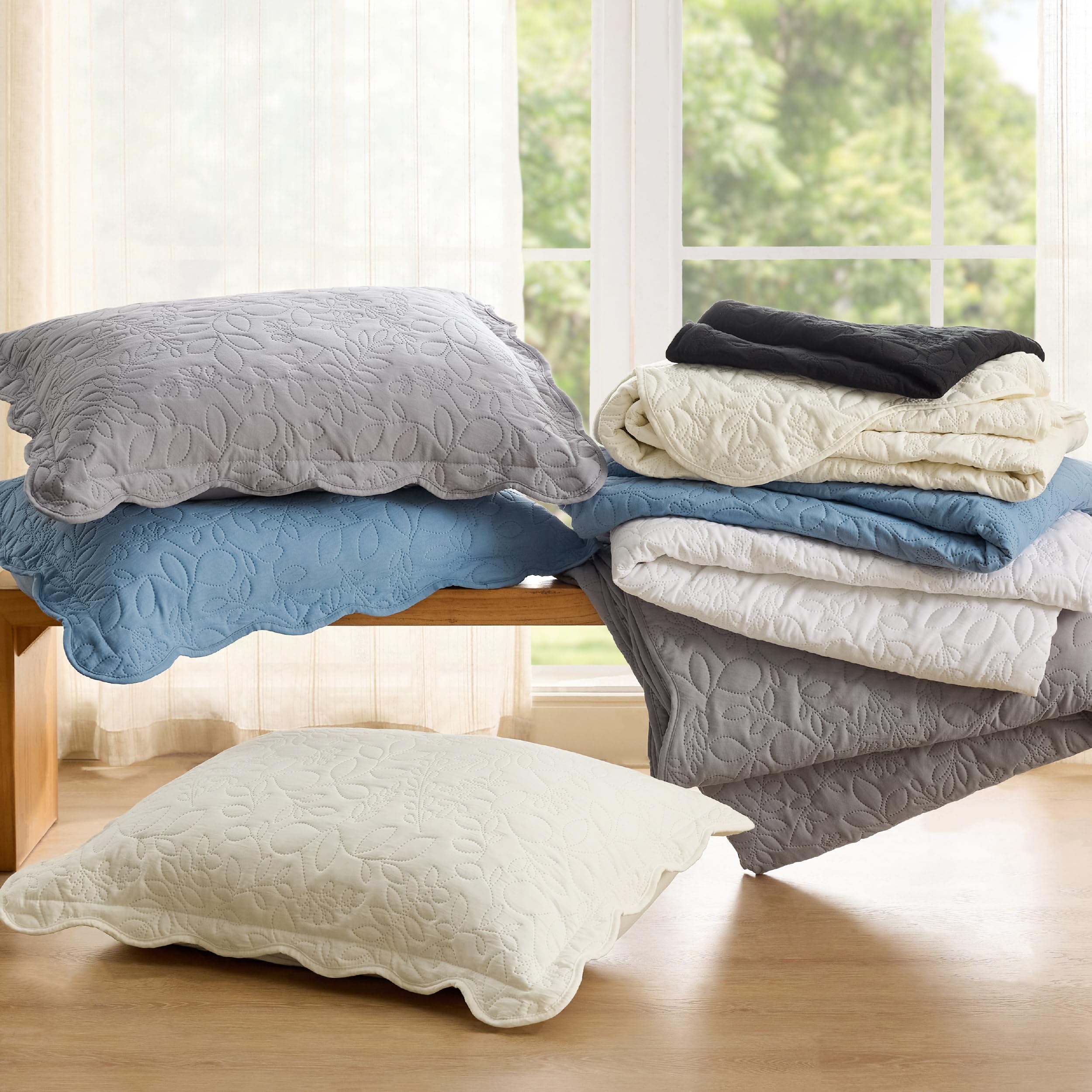 Queen Quilt Bedding Set - Pre-Washed Full/Queen Quilt Set