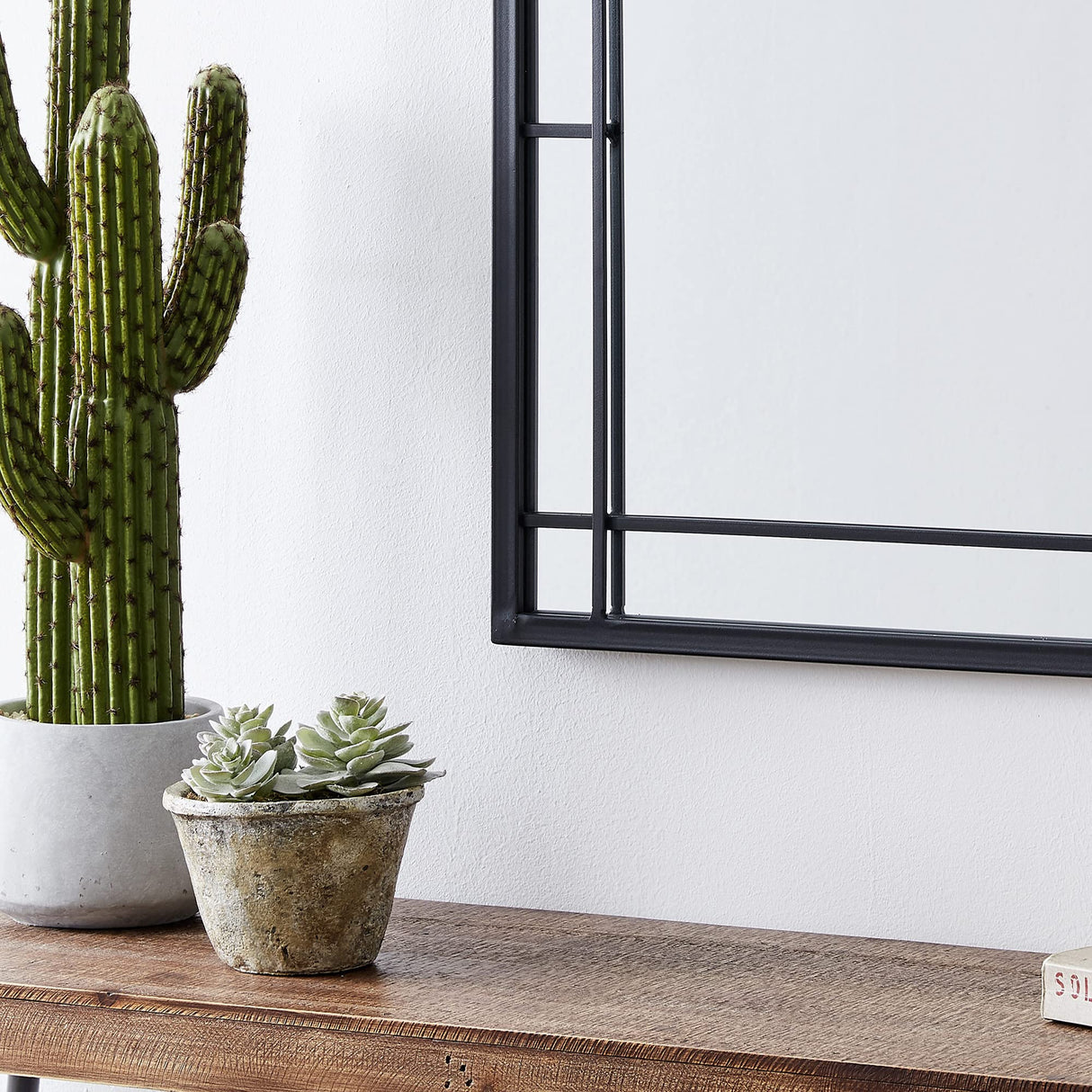 Ariana Farmhouse Arch Metal Mirror, American Crafted, Dark Gray