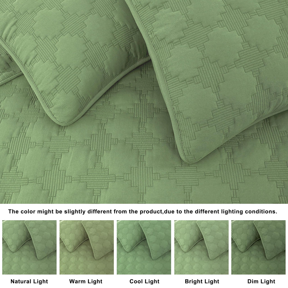 Quilt Oversized California Cal King Size Bedding Sets with Pillow Sham