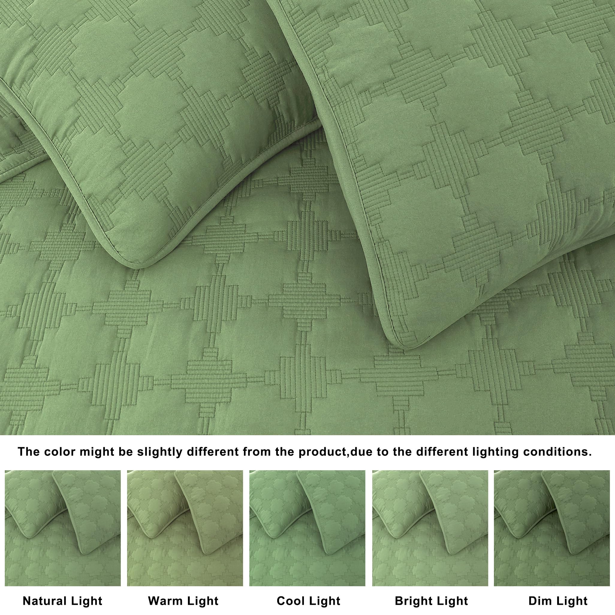 Quilt Oversized California Cal King Size Bedding Sets with Pillow Sham