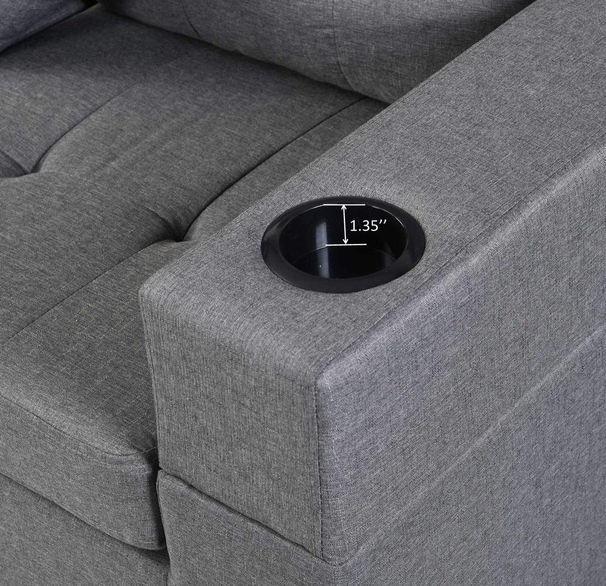 Convertible Sectional Sofa,97.2" L-Shape Sofa Couch 4-Seat Couch