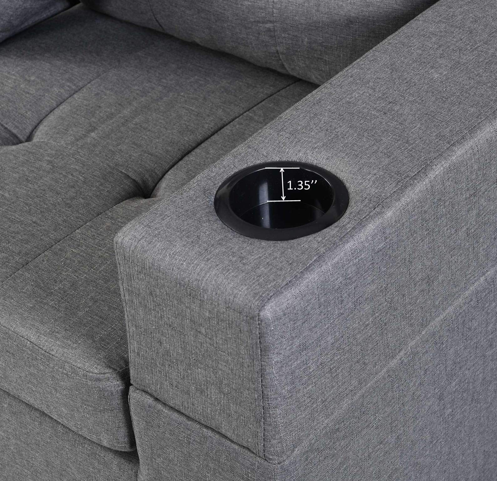 Convertible Sectional Sofa,97.2" L-Shape Sofa Couch 4-Seat Couch