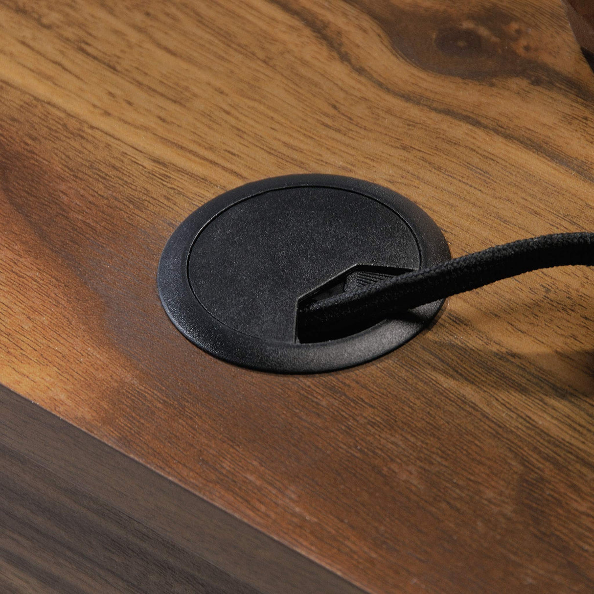 Place L-Desk, L: 59.06" x W: 53.54" x H: 30.2", in Grand Walnut finish