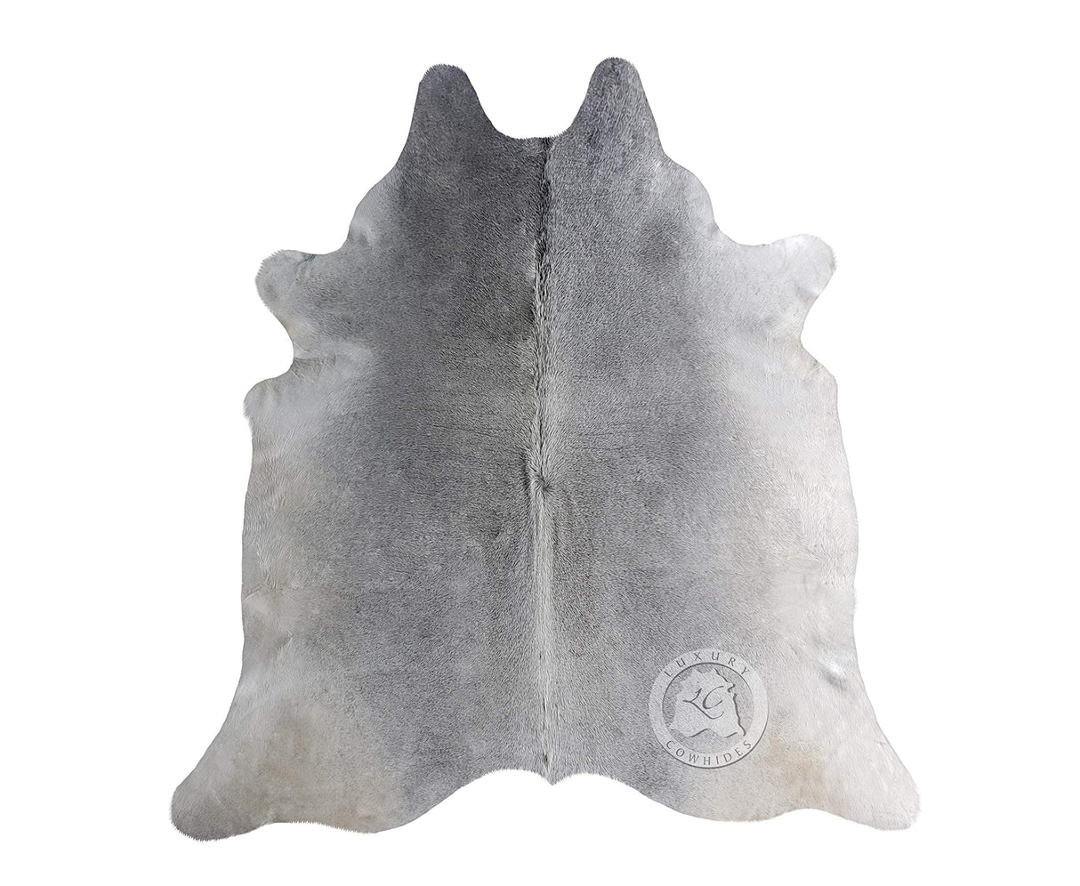 100% Genuine Grey Cowhide Rug - Modern Style Animal Skin Rug & Floor Carpet