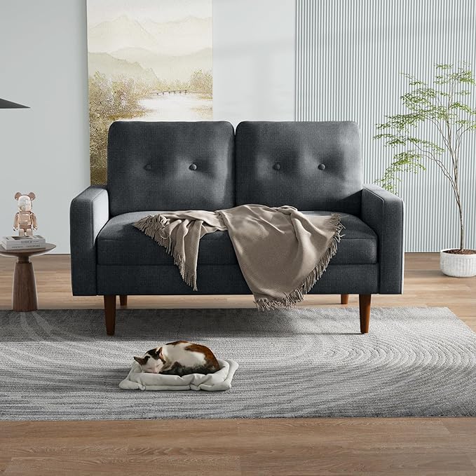 58 Inches Small Couch for Small Spaces Comfy Sofas