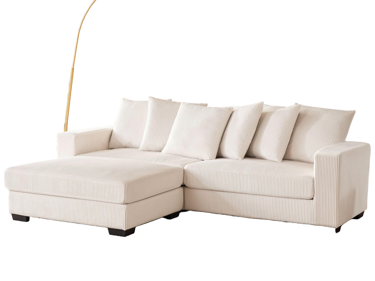 101.6" Deep Seat Modular Sectional Sofa, Sectional Couches for Living Room