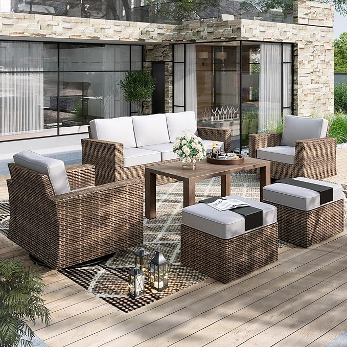 Patio Conversation Sets with 4.92" Wide Armrests