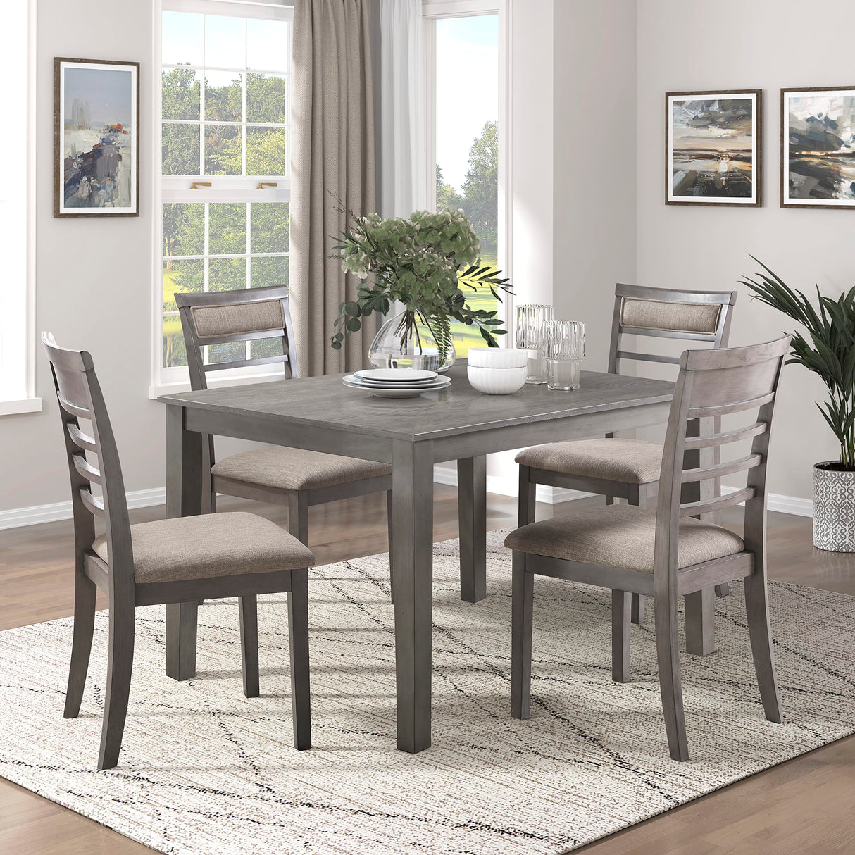 Dining Set, Gray