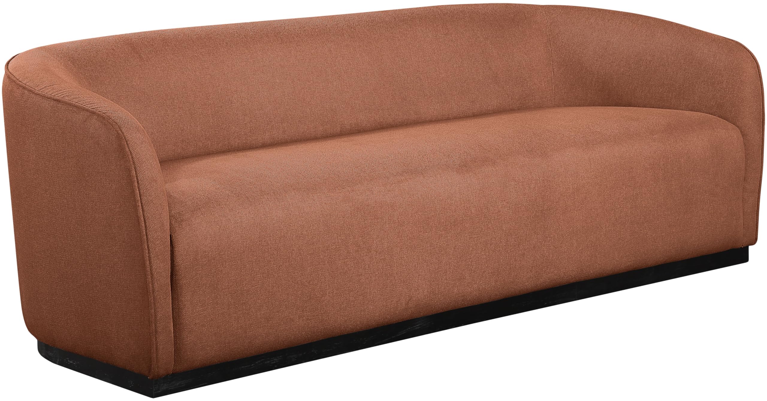 675Cognac-S Mylah Collection Modern | Contemporary Sofa with Soft Cognac Fabric