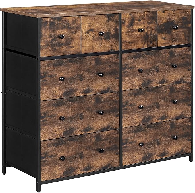 10 Drawers Wide Dresser, 10 Drawers 10-Drawer Dresser Storage Tower
