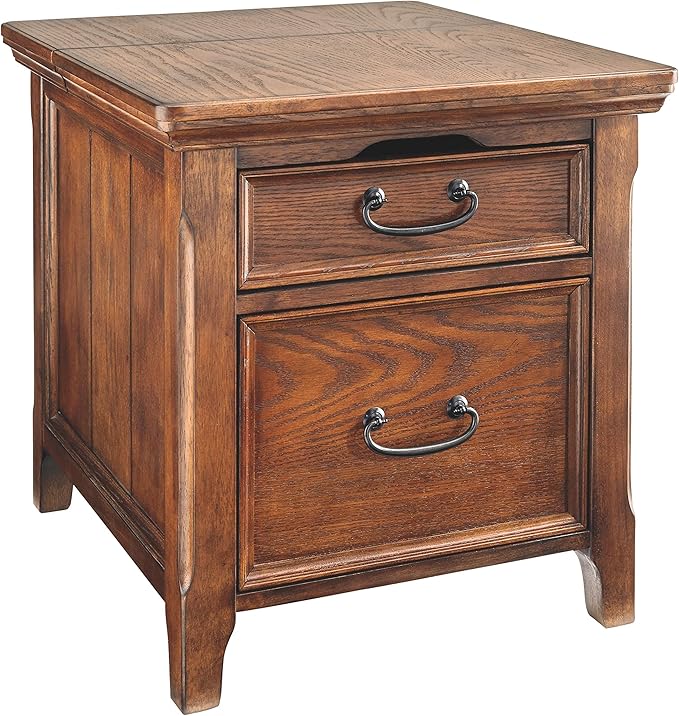 Woodboro Media End Table Dark Brown Finish, 24"W x 27"D x 25"H (T478-17)