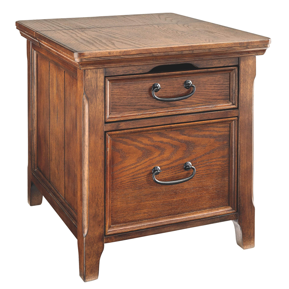 Woodboro Media End Table Dark Brown Finish, 24"W x 27"D x 25"H (T478-17)