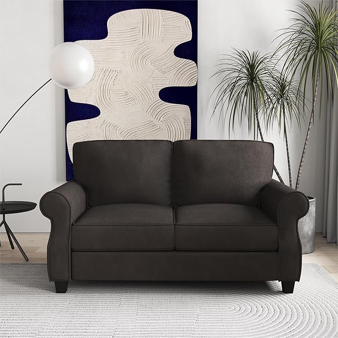 56” Loveseat Sofa, Small Velvet Love Seat Couch