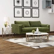 Napa Sofa, 88.5 inches, Distressed Green Velvet