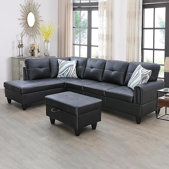 Couches for Living Room L Shaped Couch Upholstered Futon Sofa