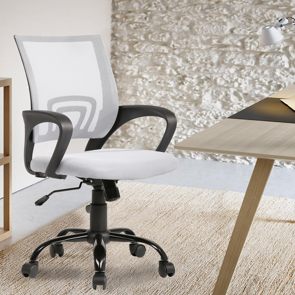 Office Chair Ergonomic Desk Chair Mesh Computer Chair Lumbar Support Modern