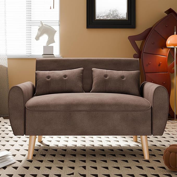 47" Small Modern Loveseat Sofa