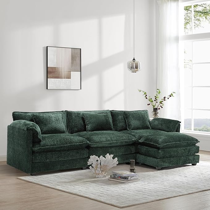 L Shaped Sectional Sofa Cloud Couch for Living Room