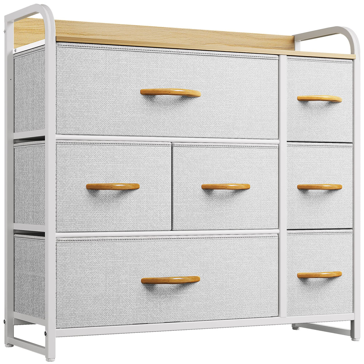 Dresser with 7 Drawers - Fabric Storage Tower, Organizer Unit for Bedroom