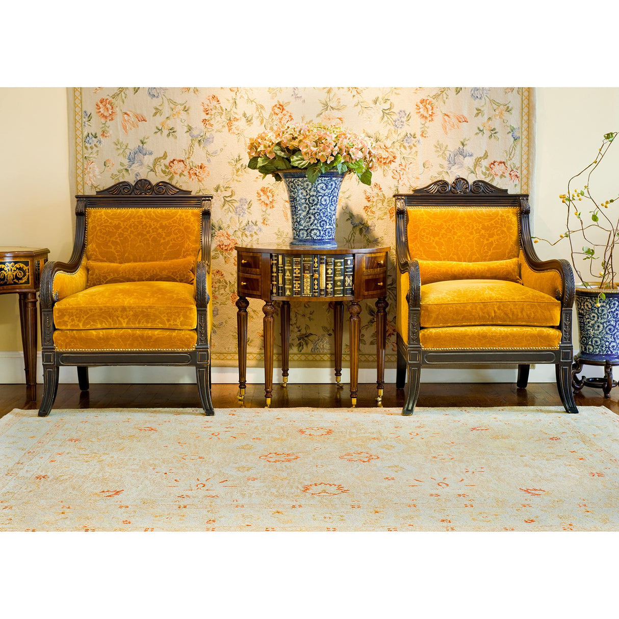 Antiquity Collection 9' x 12' Handmade Traditional Oriental Wool Area Rug - Brown/Beige