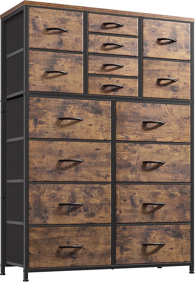 Dresser for Bedroom with 16 Drawers