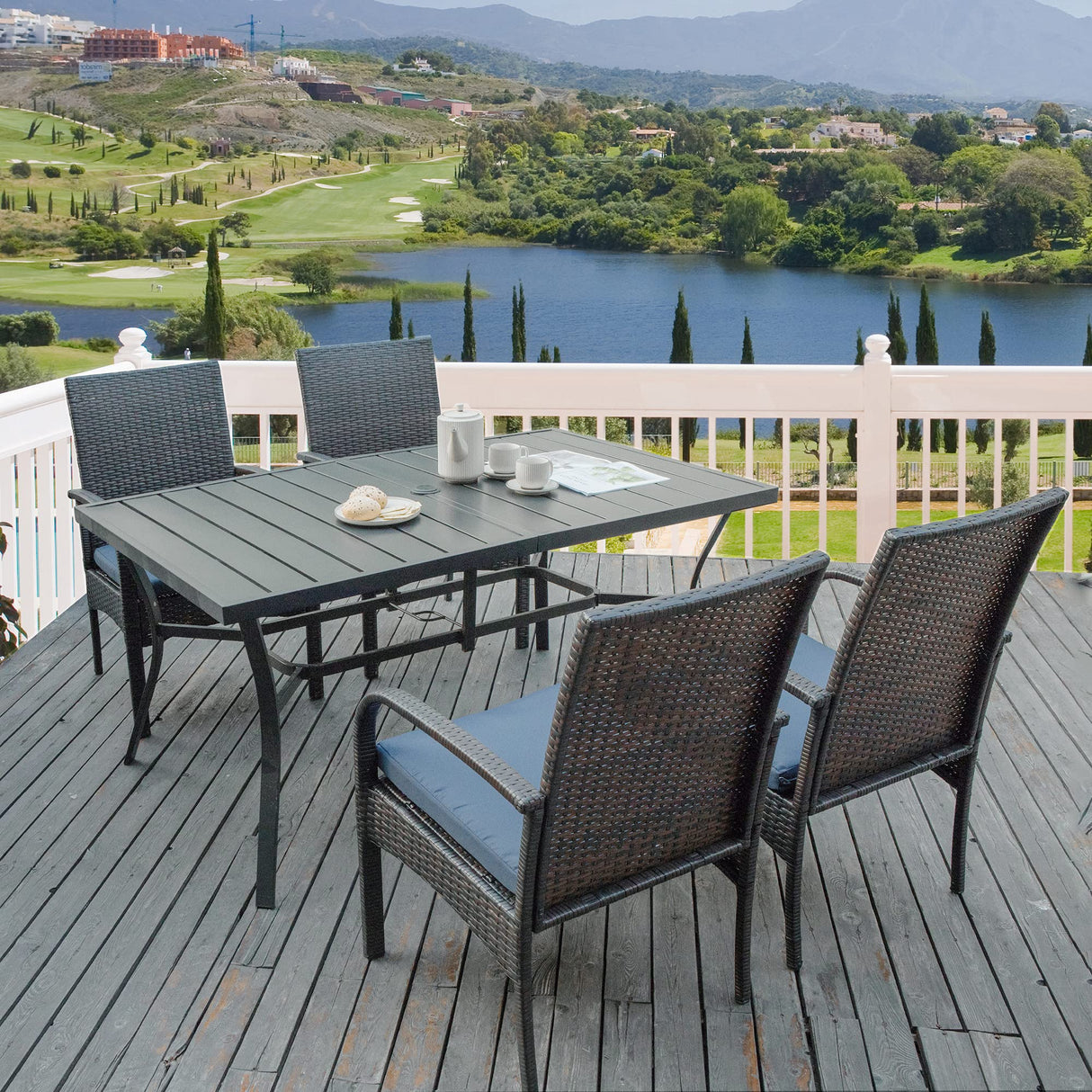Outdoor Wicker Dining Chairs, Patio Rattan Dining Chairs