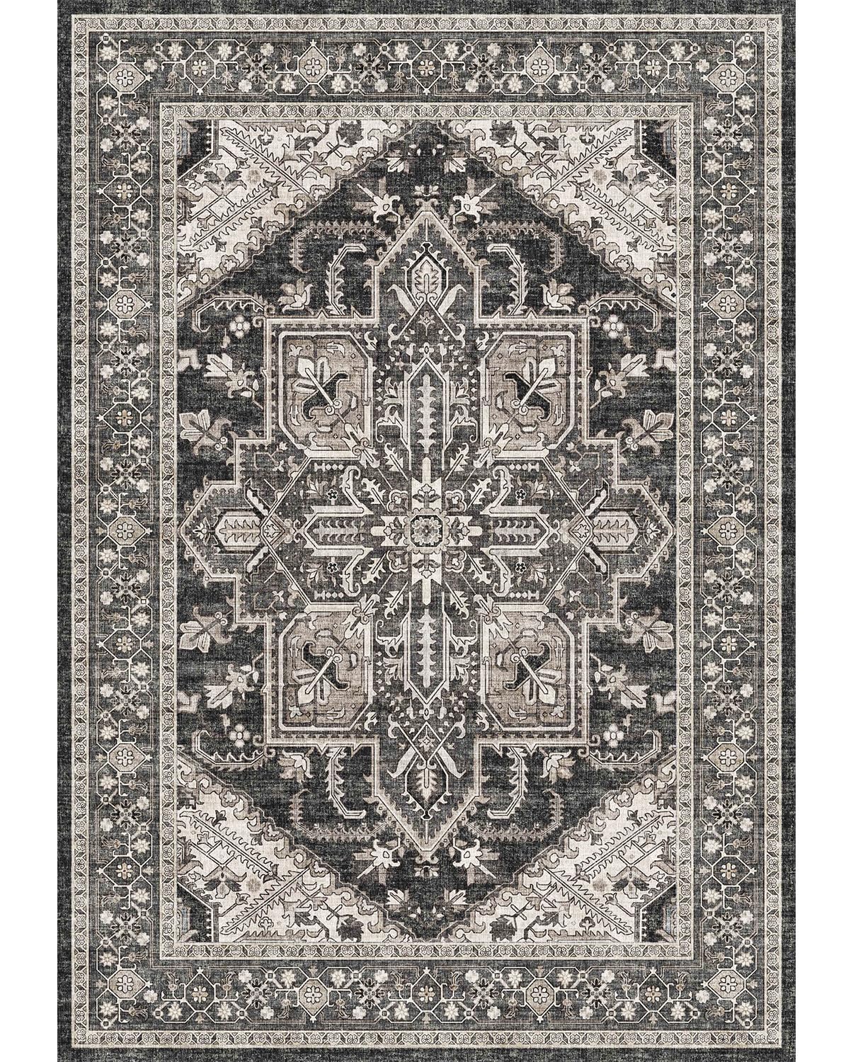 Area Rugs 8x10 Machine Washable, Boho Rug for Living Room Bedroom, Ultra-Soft Non
