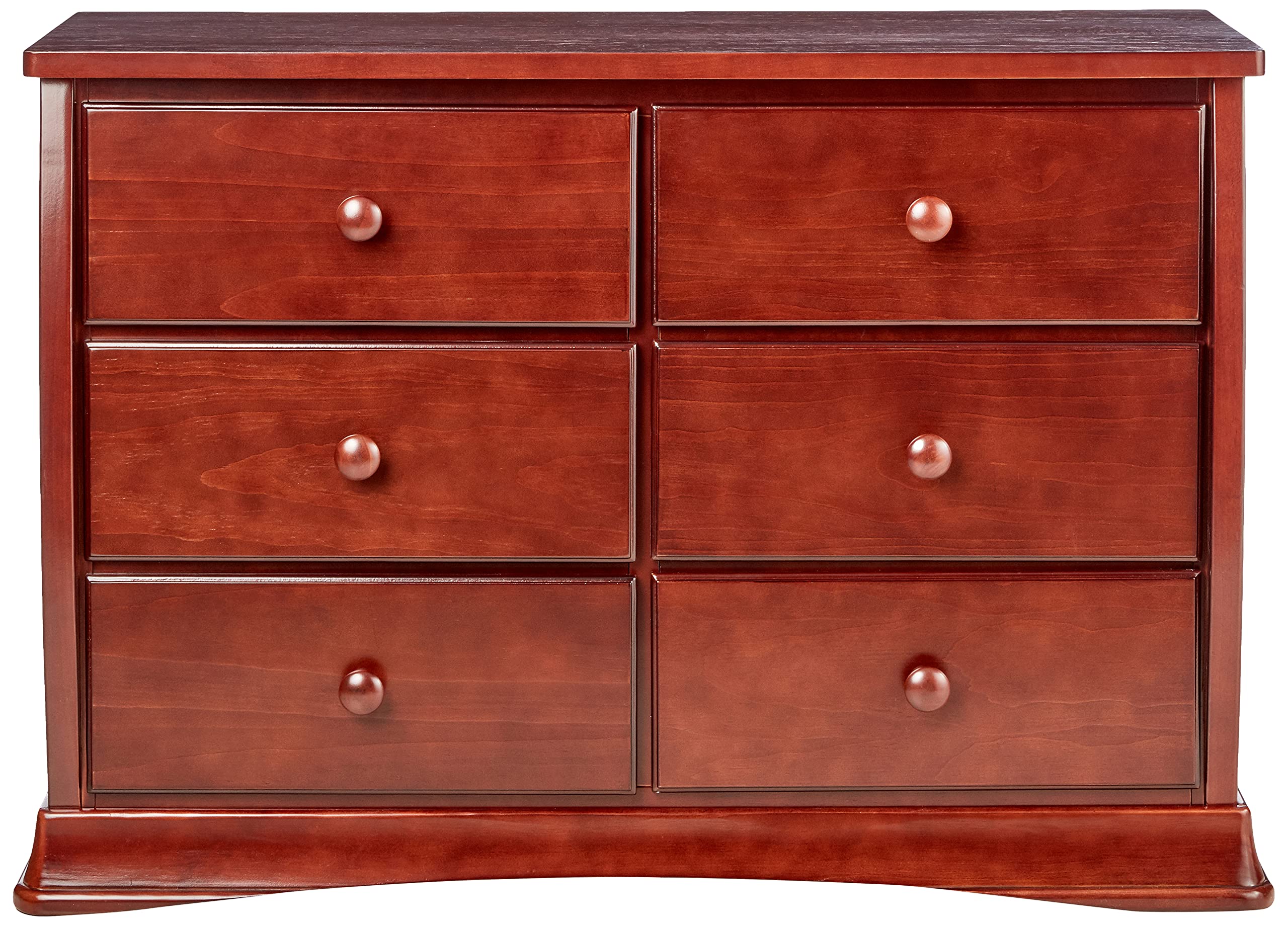 Delta Children Bentley Six Drawer Dresser, Black Cherry Espresso