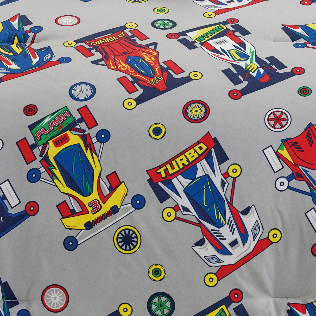 Kids Collection Bedding 4 Piece Sport car Twin Size Comforter Set