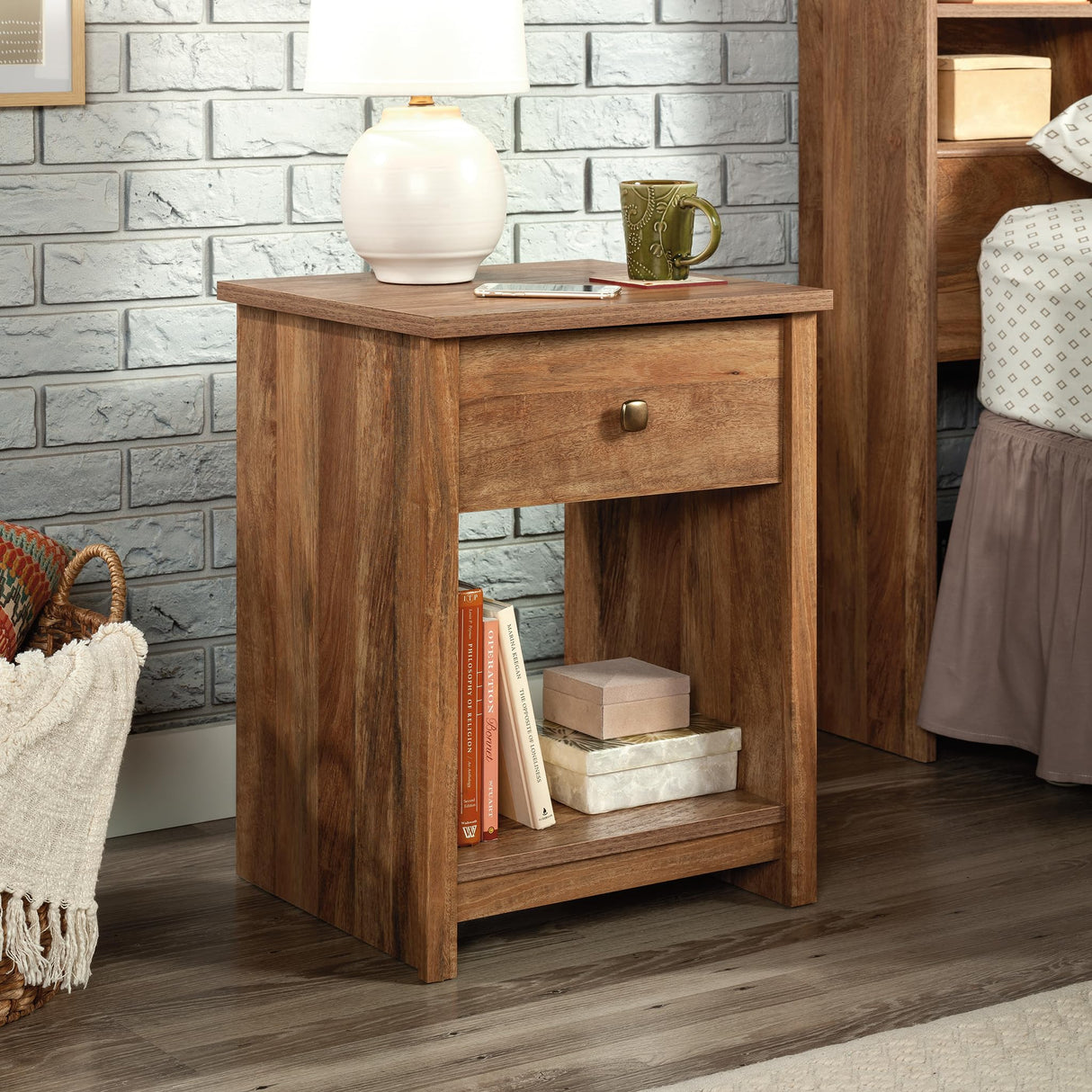 River Ranch Night Stand, Sindoori Mango Finish