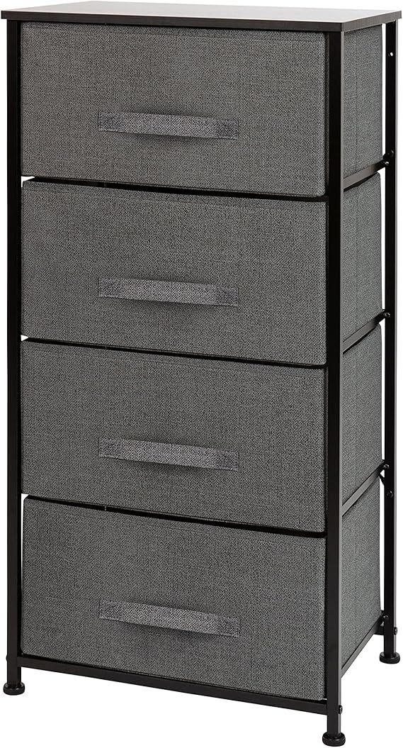 4-Drawer Storage Chest of Drawers, Modern Bedroom Dresser
