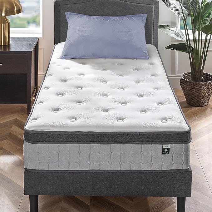 10 Inch Comfort Support Cooling Gel Hybrid Mattress, Queen, Tight Top Innerspring Mattress