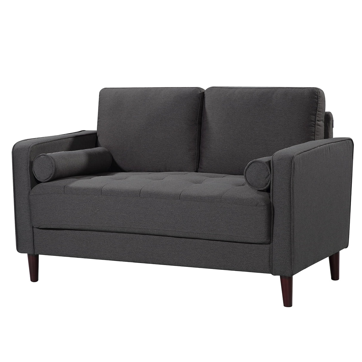Lexington Loveseat, 52.4" W x 31.1" D x 33.5" H, Heather Grey
