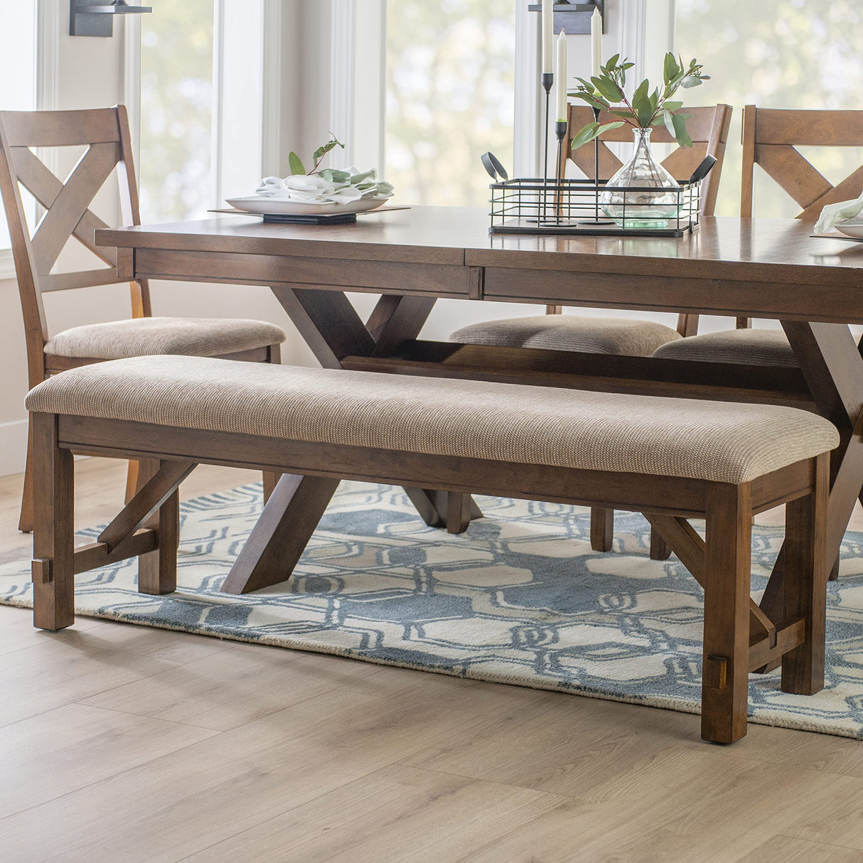 Company Kraven Dining Bench, Hazelnut
