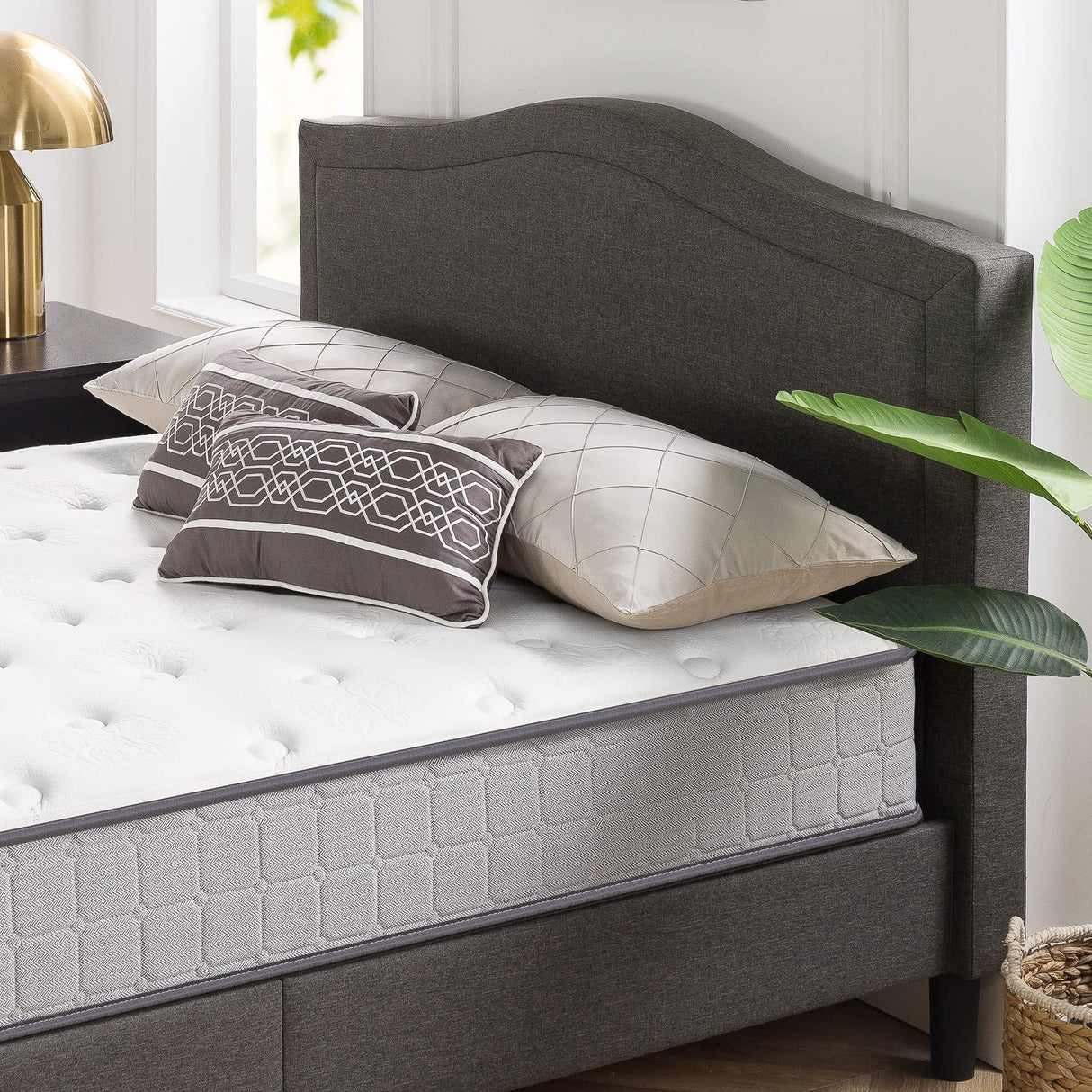 10 Inch Comfort Support Cooling Gel Hybrid Mattress, Queen, Tight Top Innerspring Mattress