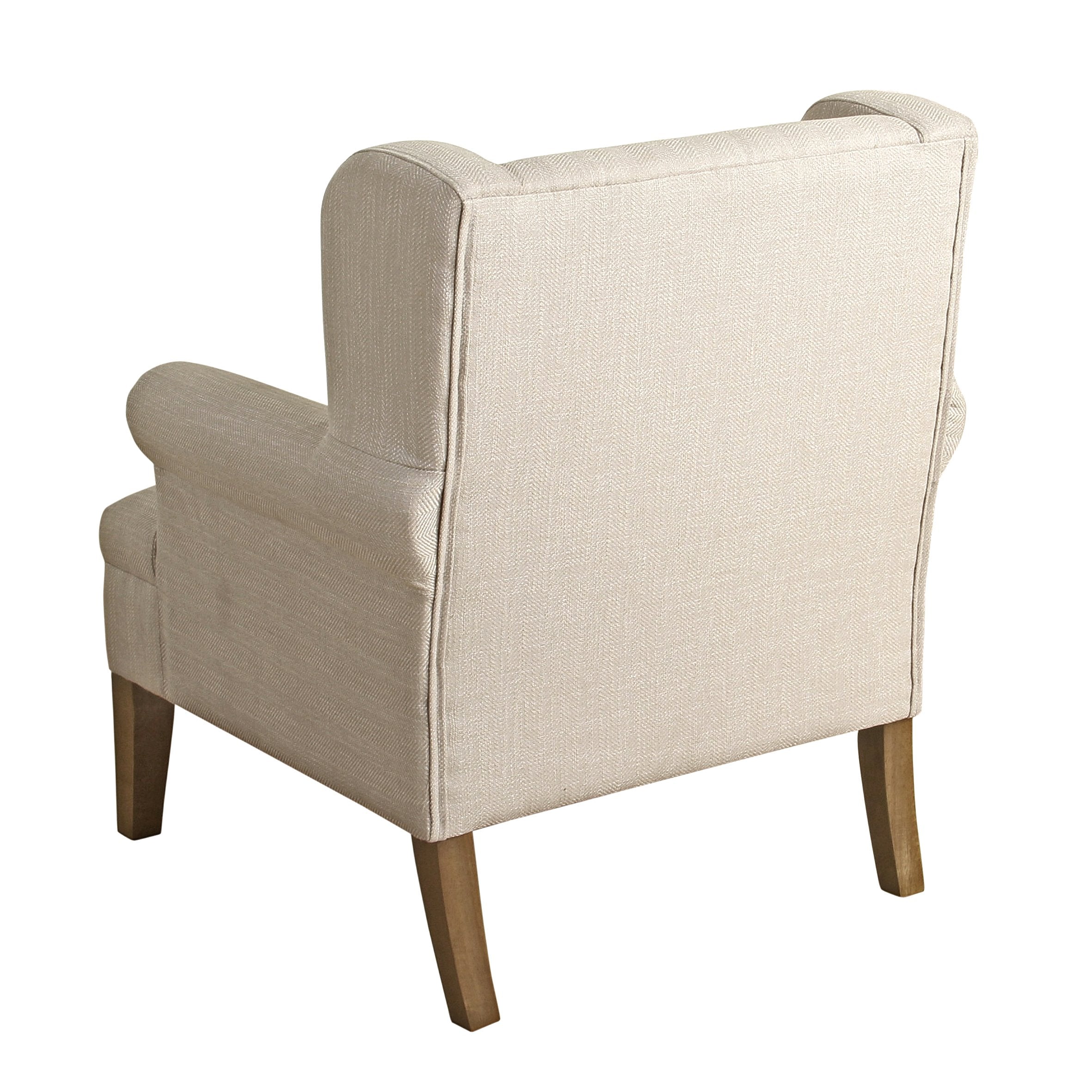 Emerson Wingback Accent Chair, Cream Small