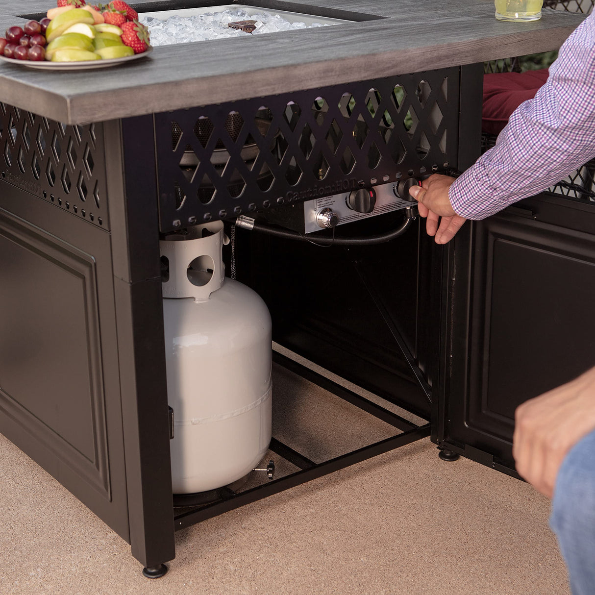 DualHeat Dakota Fire Pit | Dual Heat 2 in 1 Propane Fire Pit & Outdoor Heater