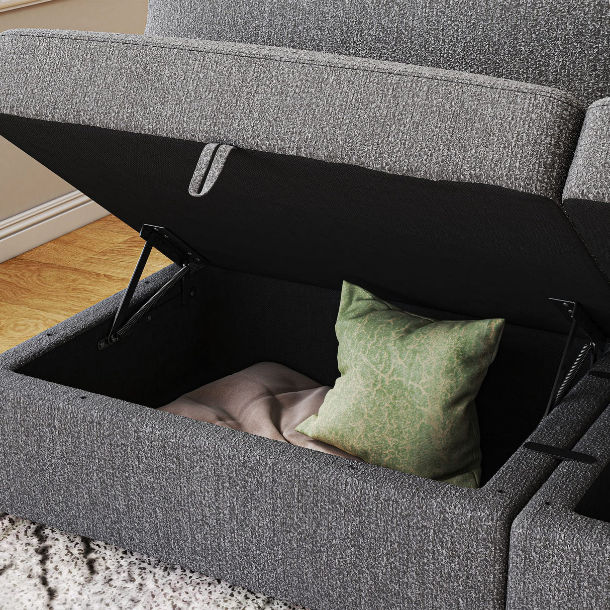 149'' Modular Sectional Sofa U Shaped Modular Couch