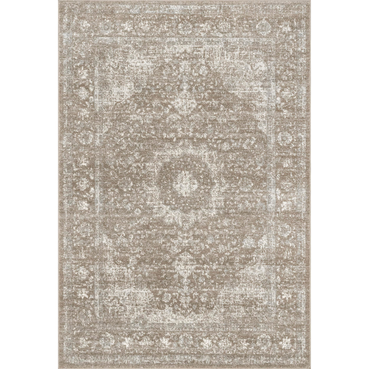 Verona Vintage Persian Area Rug, 4x6, Brown