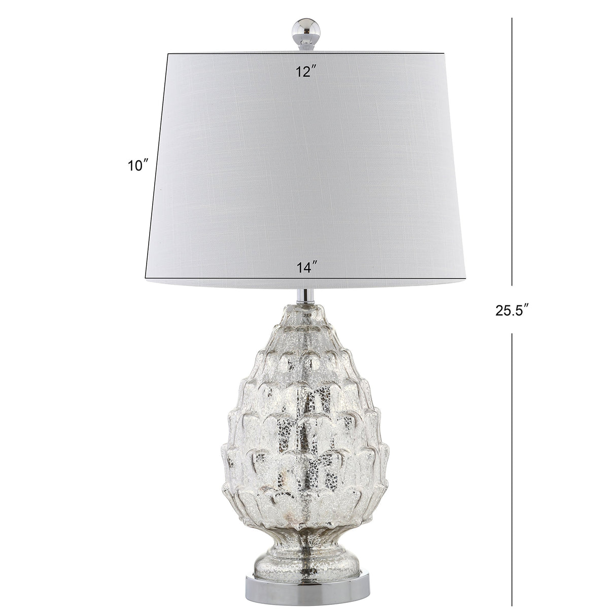 JYL1076A-SET2 Set of 2 Table Lamps Artichoke 25.5" Glass LED Table Lamp