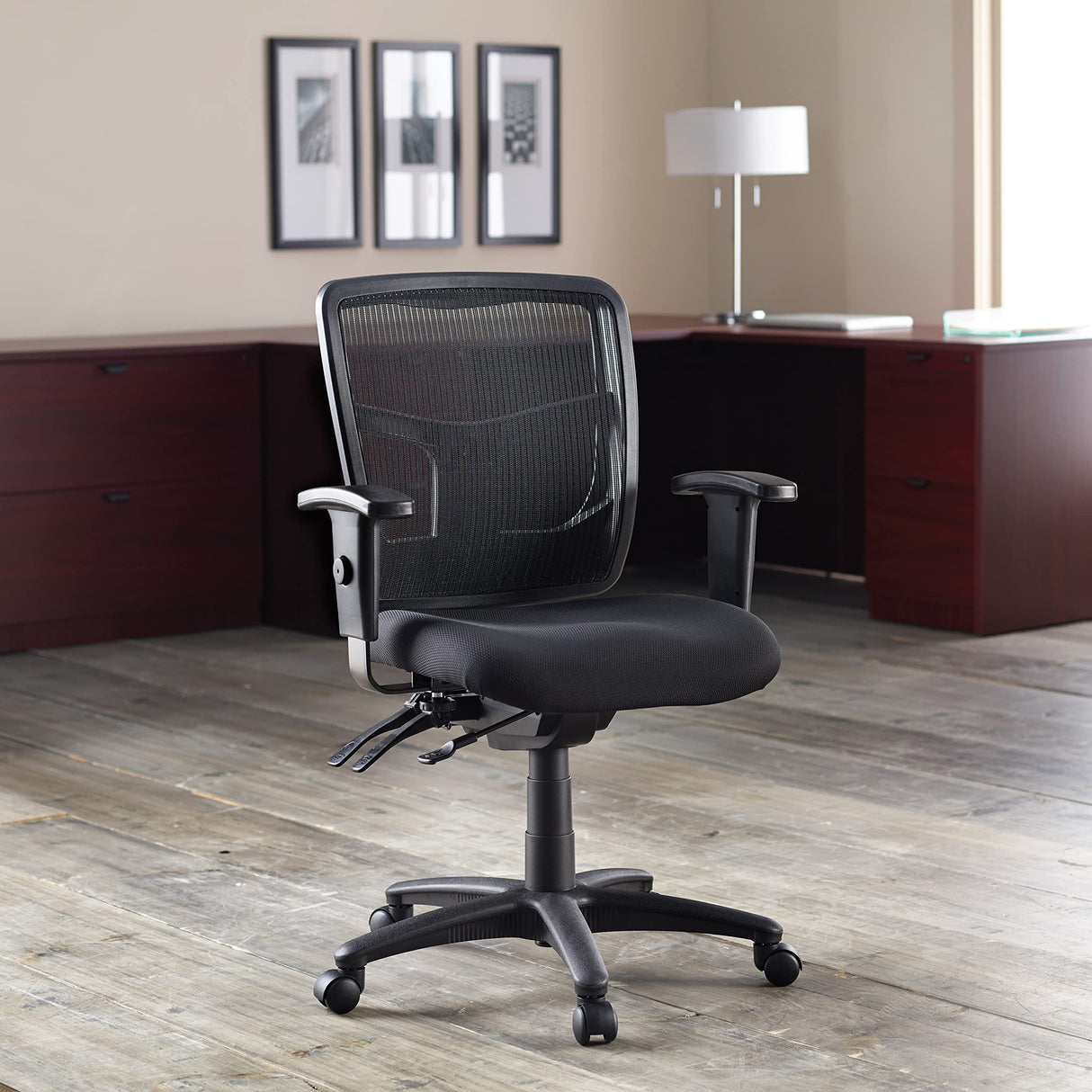 LLR86201, ErgoMesh Series Managerial Mid-Back Chair