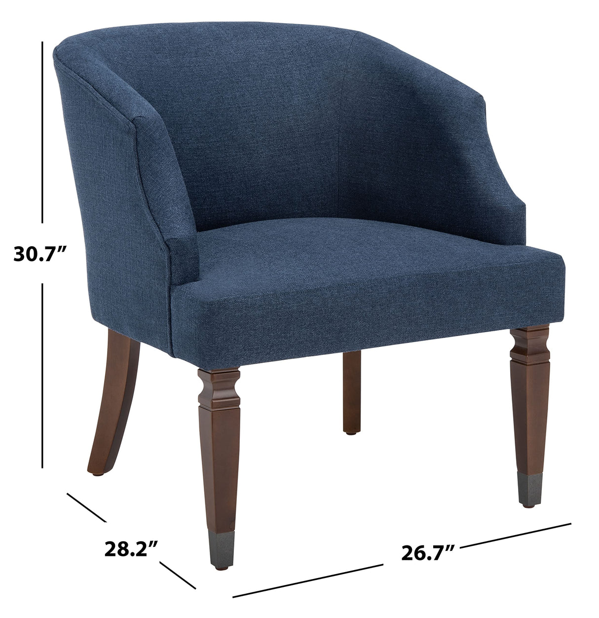 Collection Ibuki Navy/Walnut Accent Chair ACH4006B