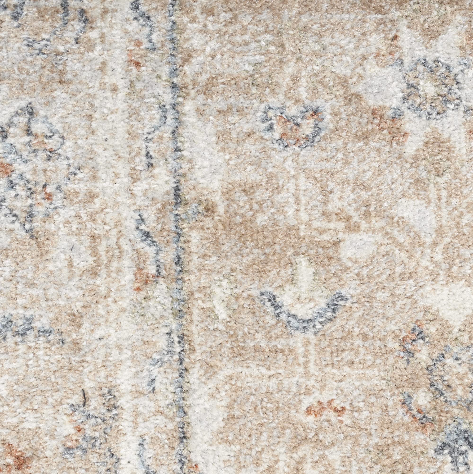 Nourison Astra Machine Washable Traditional Sage Multi 2'2" x 4' Area -Rug, Easy -Cleaning, Non Shedding, Bed Room, Living Room, Dining Room, Kitchen (2x4)