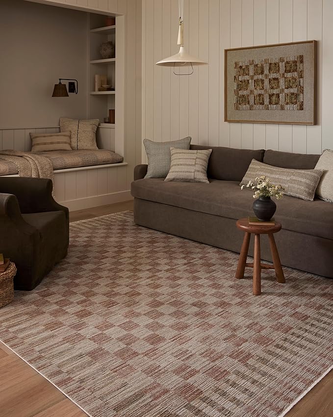 Amber Lewis Cali Collection CIL-02 Natural/Slate Area Rug