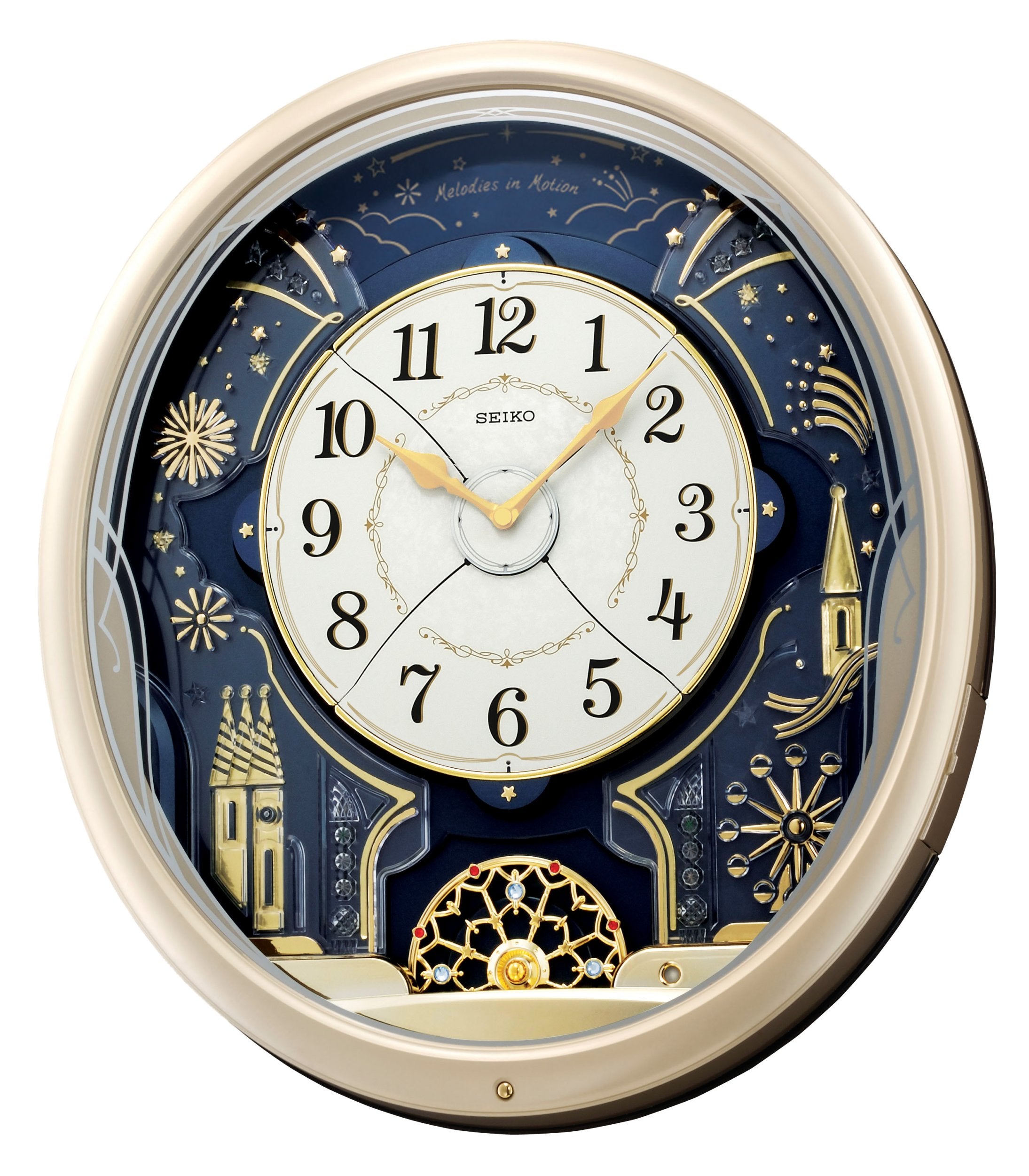 Melodies in Motion Wall Clock, Starry Night