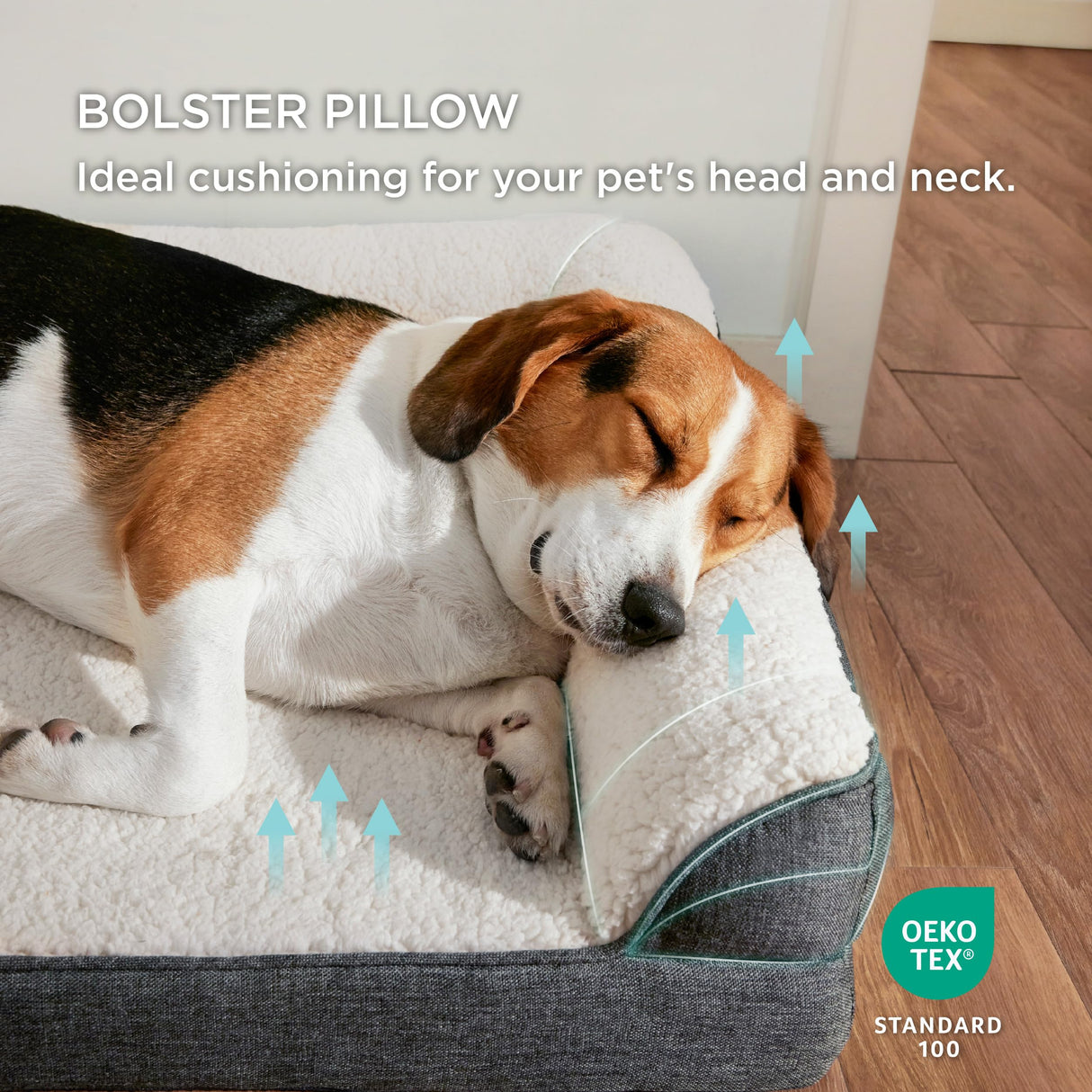 Memory Foam Dog Bed for Medium Dogs - Orthopedic Egg&Memory Foam Dog