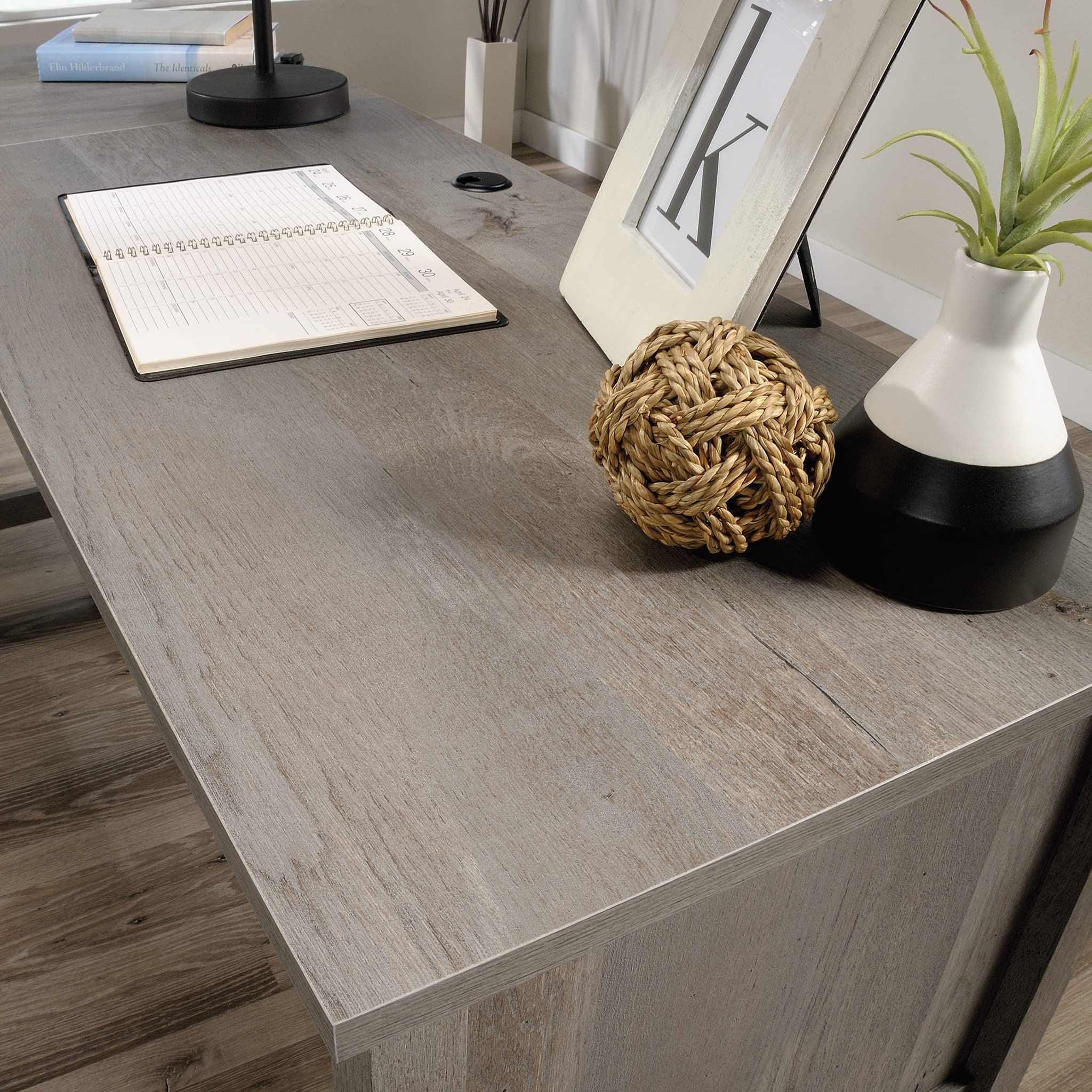 Cottage Road L-Desk, L: 65.12" x W: 58.66" x H: 29.76