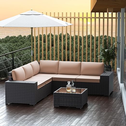 Outdoor Patio Furniture Set with Propane Fire Pit Table